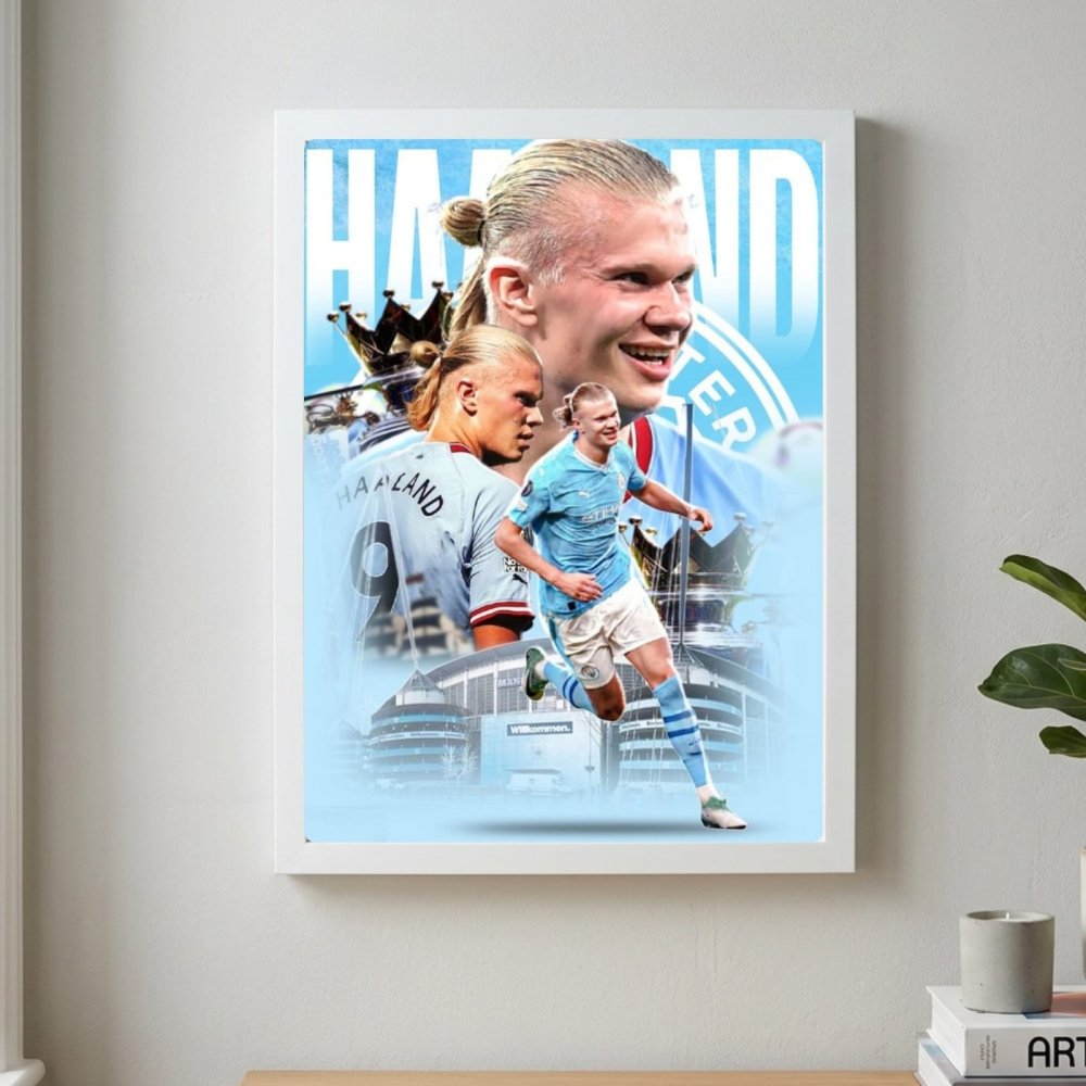 Erling Haaland - Vibes DistrictErling Haaland poster GoldVibes District