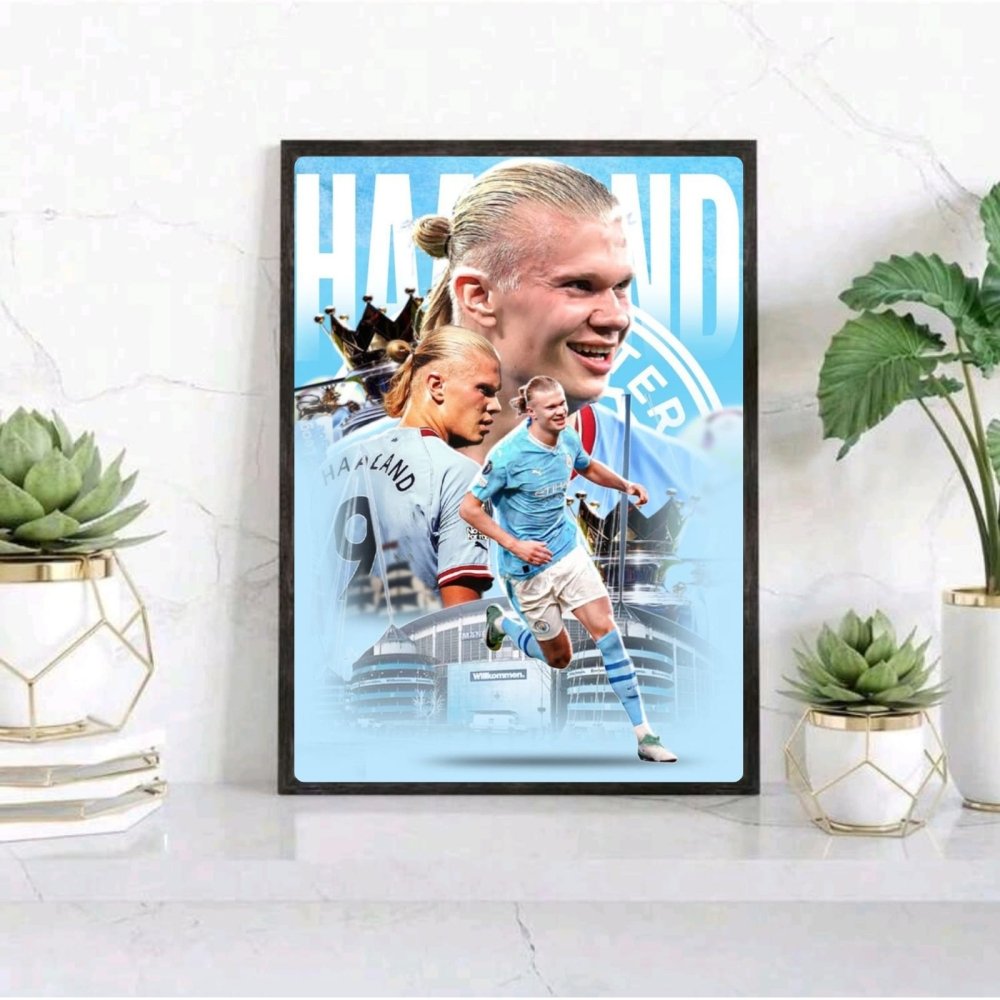 Erling Haaland - Vibes DistrictErling Haaland poster GoldVibes District