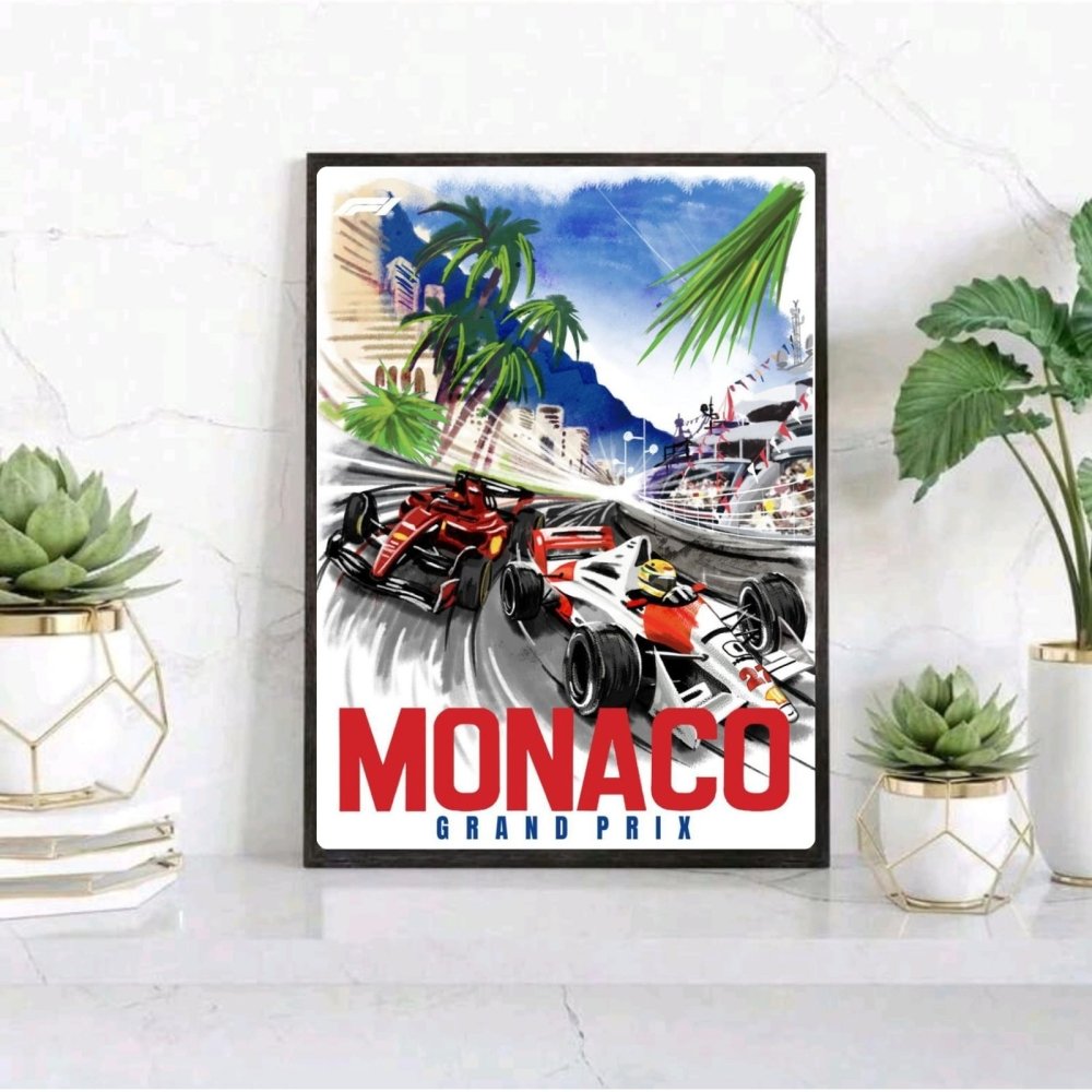 f1 poster monaco gp - Vibes Districtf1 poster monaco gp poster BiancoVibes District