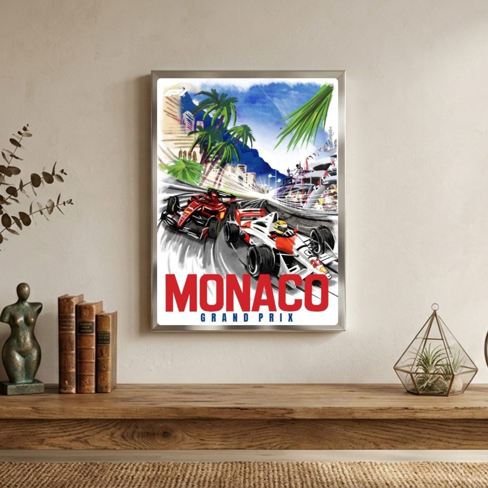 f1 poster monaco gp - Vibes Districtf1 poster monaco gp poster BiancoVibes District