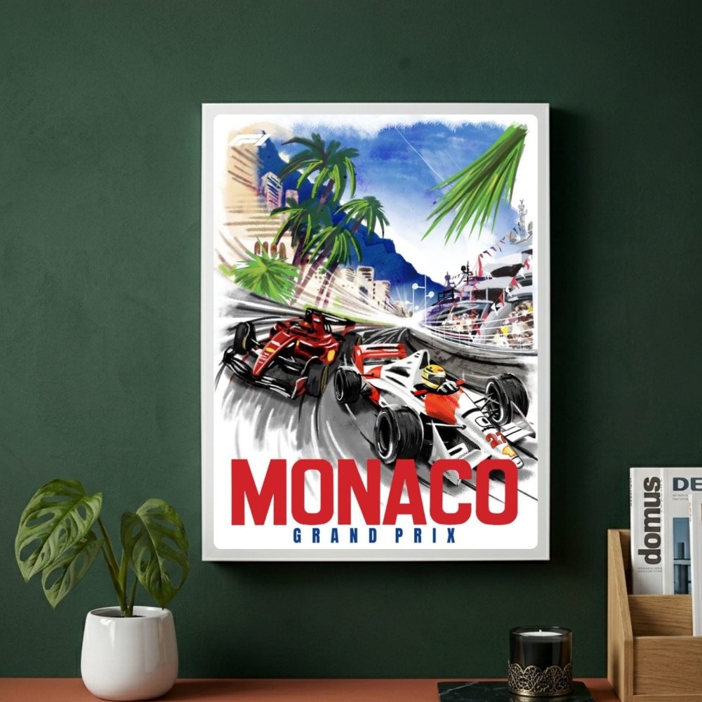 f1 poster monaco gp - Vibes Districtf1 poster monaco gp poster BiancoVibes District
