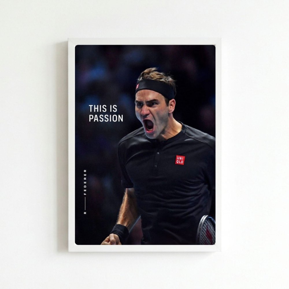 Federer roger - Vibes DistrictFederer roger poster BiancoVibes District