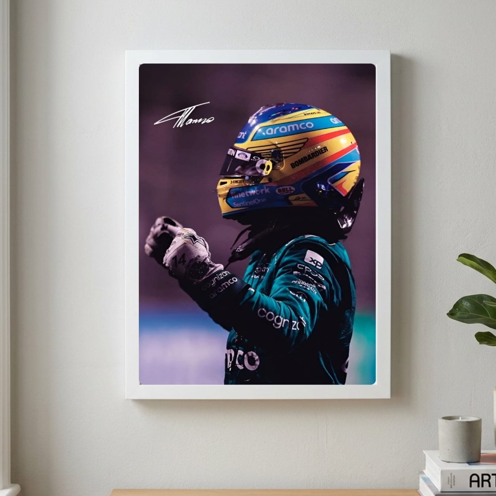 Fernando alonso f1 - Vibes DistrictFernando alonso f1 poster GoldVibes District