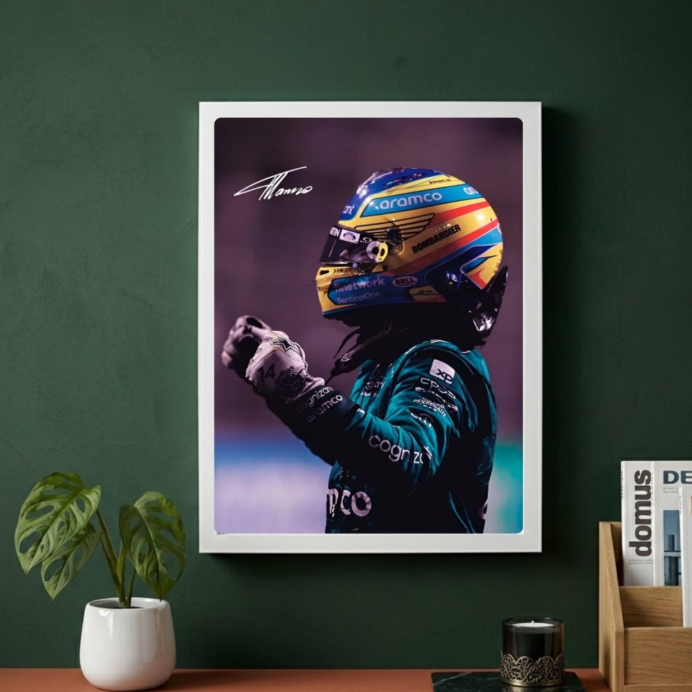 Fernando alonso f1 - Vibes DistrictFernando alonso f1 poster GoldVibes District