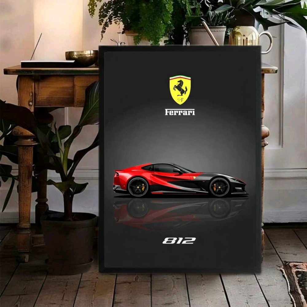 ferrari - car poster - Vibes Districtferrari - car poster SilverVibes District