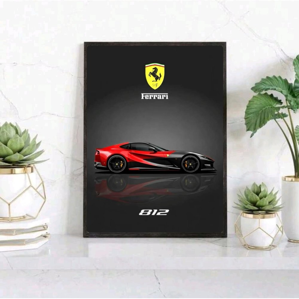 ferrari - car poster - Vibes Districtferrari - car poster SilverVibes District