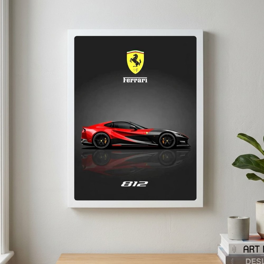 ferrari - car poster - Vibes Districtferrari - car poster SilverVibes District