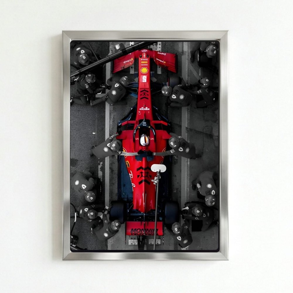 Ferrari f1 - Vibes DistrictFerrari f1 poster SilverVibes District