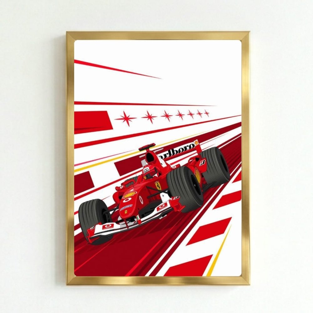 ferrari f1 - Vibes Districtferrari f1 poster GoldVibes District