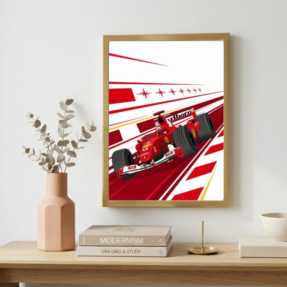 ferrari f1 - Vibes Districtferrari f1 poster GoldVibes District