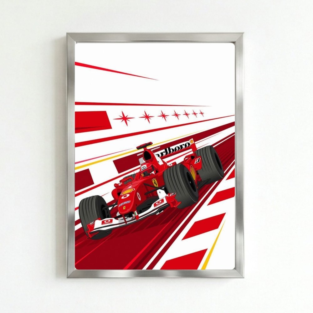 ferrari f1 - Vibes Districtferrari f1 poster SilverVibes District