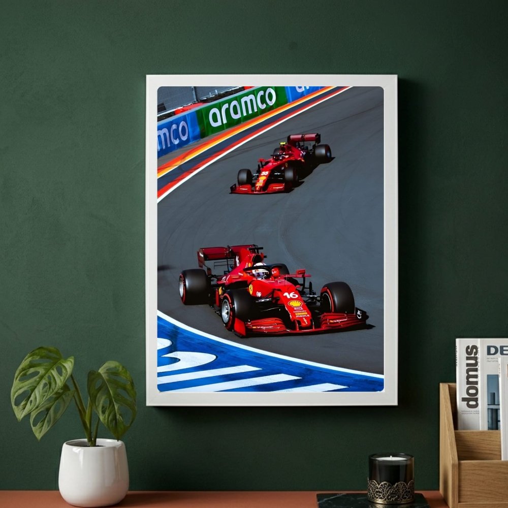 Ferrari f1 leclerc sainz - Vibes DistrictFerrari f1 leclerc sainz poster GoldVibes District