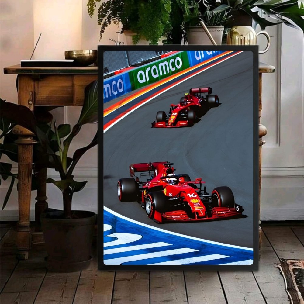 Ferrari f1 leclerc sainz - Vibes DistrictFerrari f1 leclerc sainz poster GoldVibes District