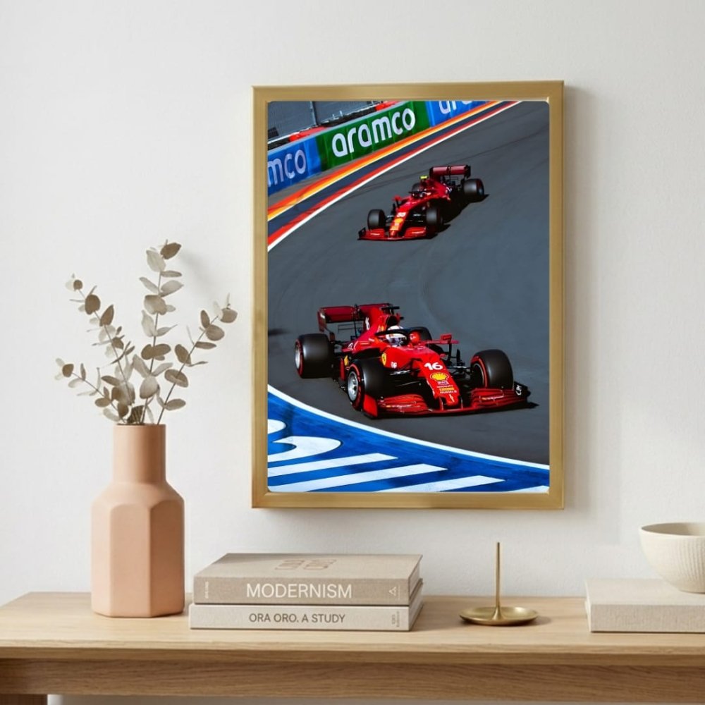 Ferrari f1 leclerc sainz - Vibes DistrictFerrari f1 leclerc sainz poster GoldVibes District