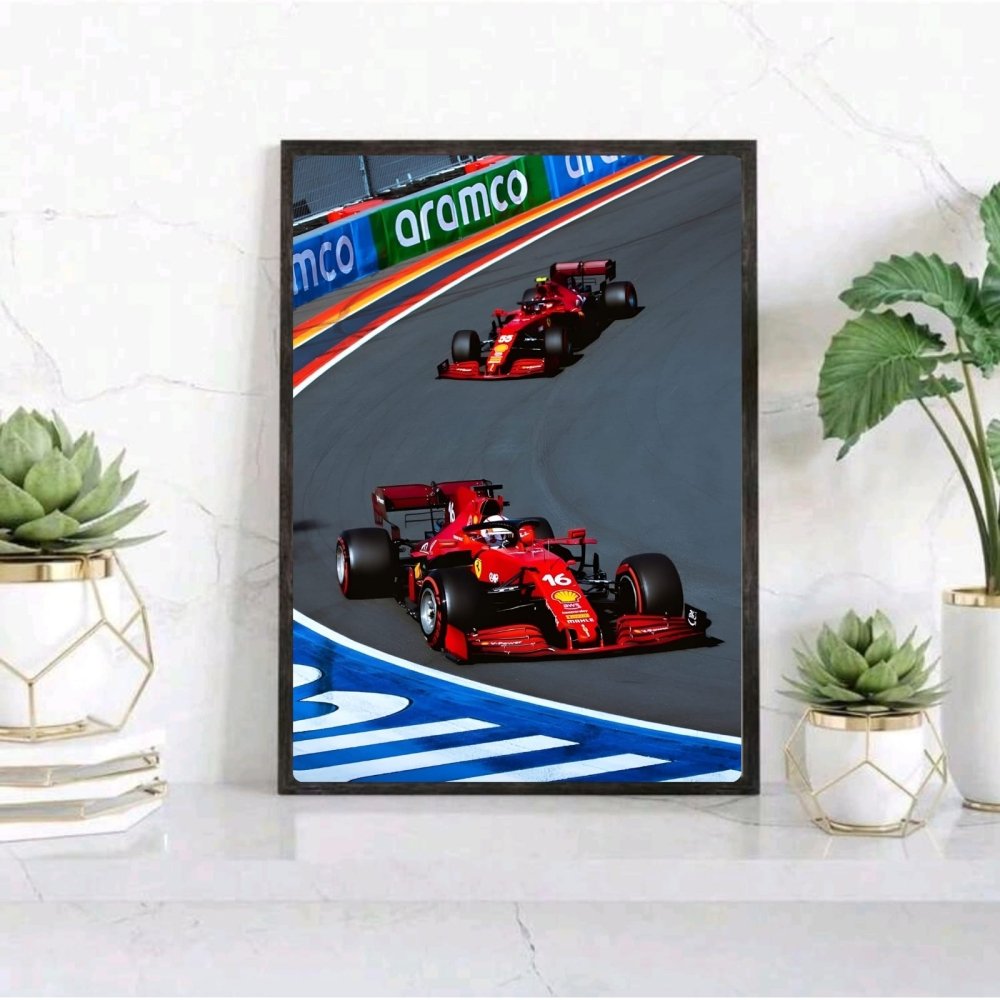 Ferrari f1 leclerc sainz - Vibes DistrictFerrari f1 leclerc sainz poster GoldVibes District