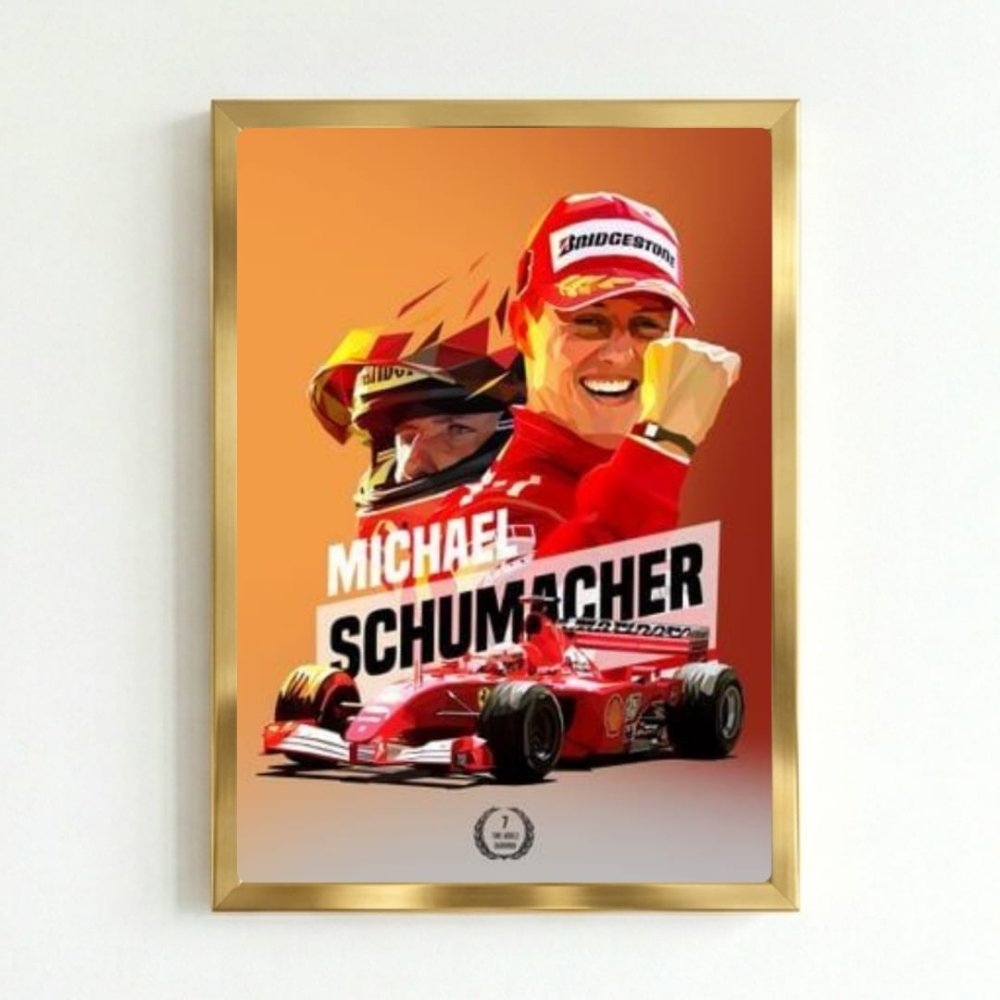 ferrari f1 schumacher - Vibes Districtferrari f1 schumacher poster GoldVibes District
