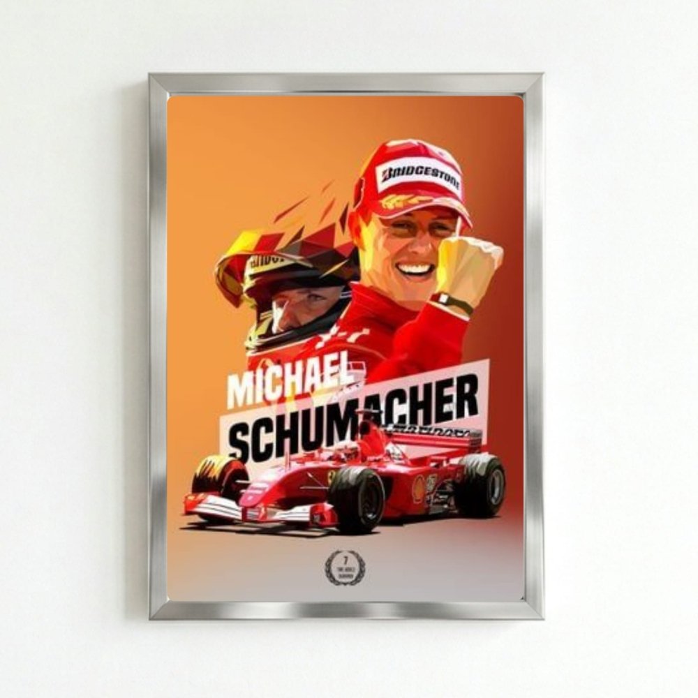 ferrari f1 schumacher - Vibes Districtferrari f1 schumacher poster SilverVibes District