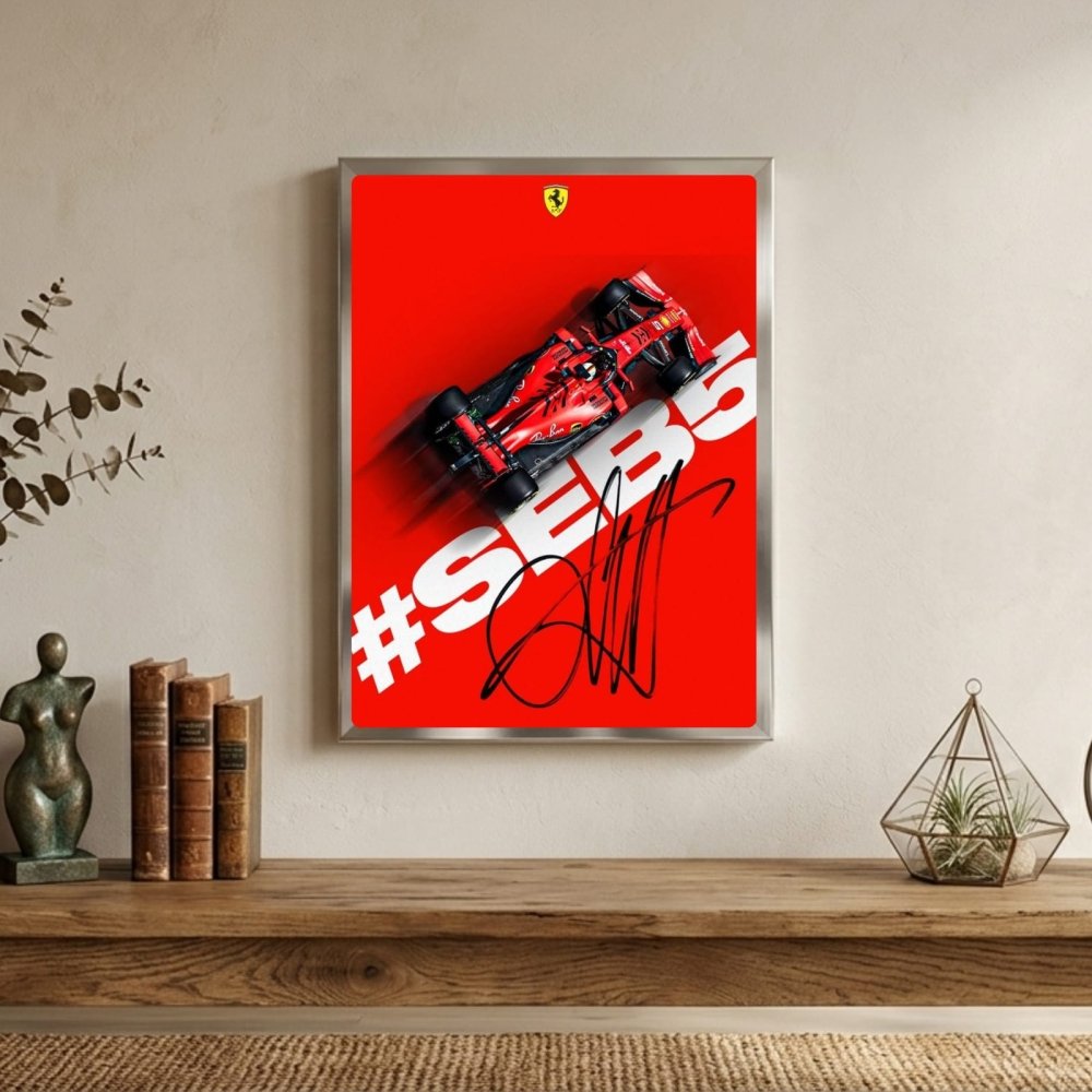 ferrari f1 sebastian vettel - Vibes Districtferrari f1 sebastian vettel poster GoldVibes District