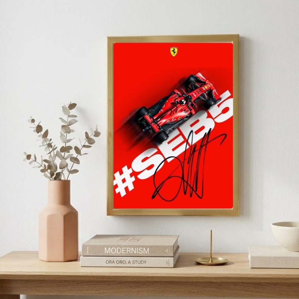 ferrari f1 sebastian vettel - Vibes Districtferrari f1 sebastian vettel poster GoldVibes District