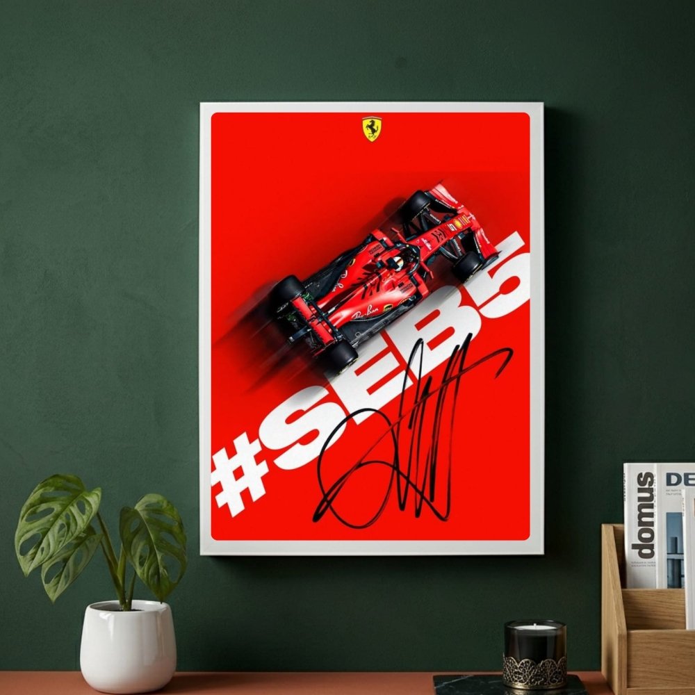 ferrari f1 sebastian vettel - Vibes Districtferrari f1 sebastian vettel poster GoldVibes District