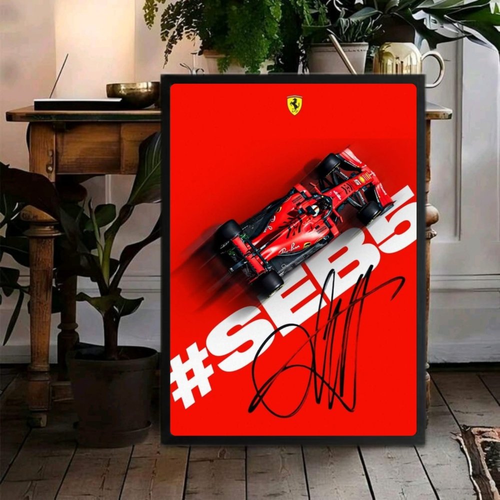 ferrari f1 sebastian vettel - Vibes Districtferrari f1 sebastian vettel poster GoldVibes District