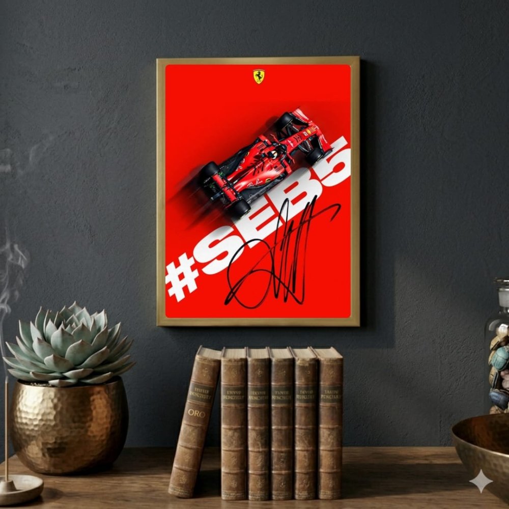 ferrari f1 sebastian vettel - Vibes Districtferrari f1 sebastian vettel poster GoldVibes District