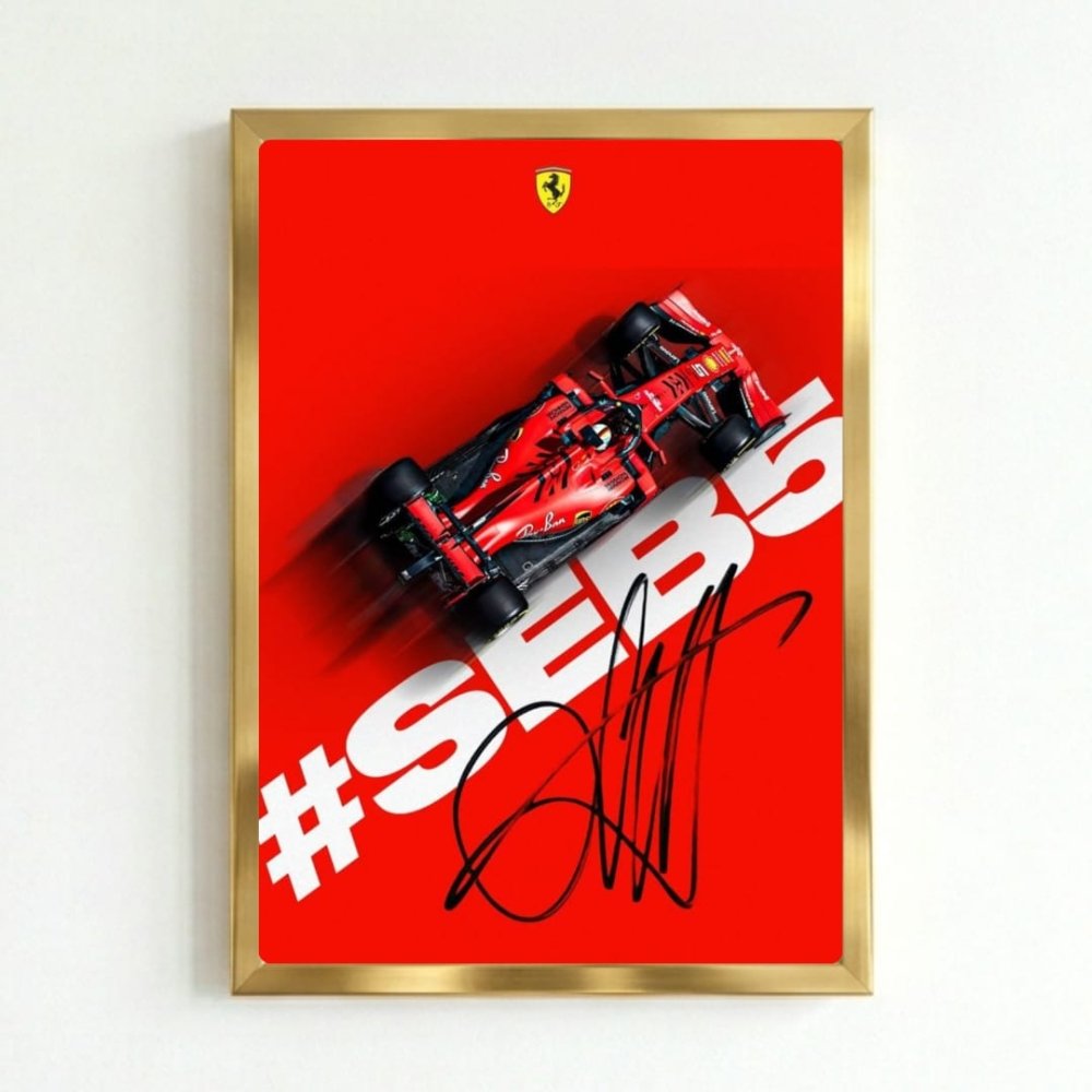 ferrari f1 sebastian vettel - Vibes Districtferrari f1 sebastian vettel poster GoldVibes District