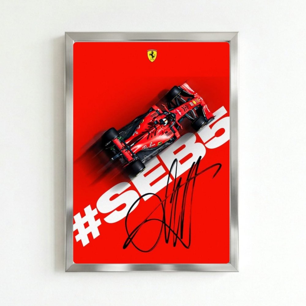 ferrari f1 sebastian vettel - Vibes Districtferrari f1 sebastian vettel poster SilverVibes District