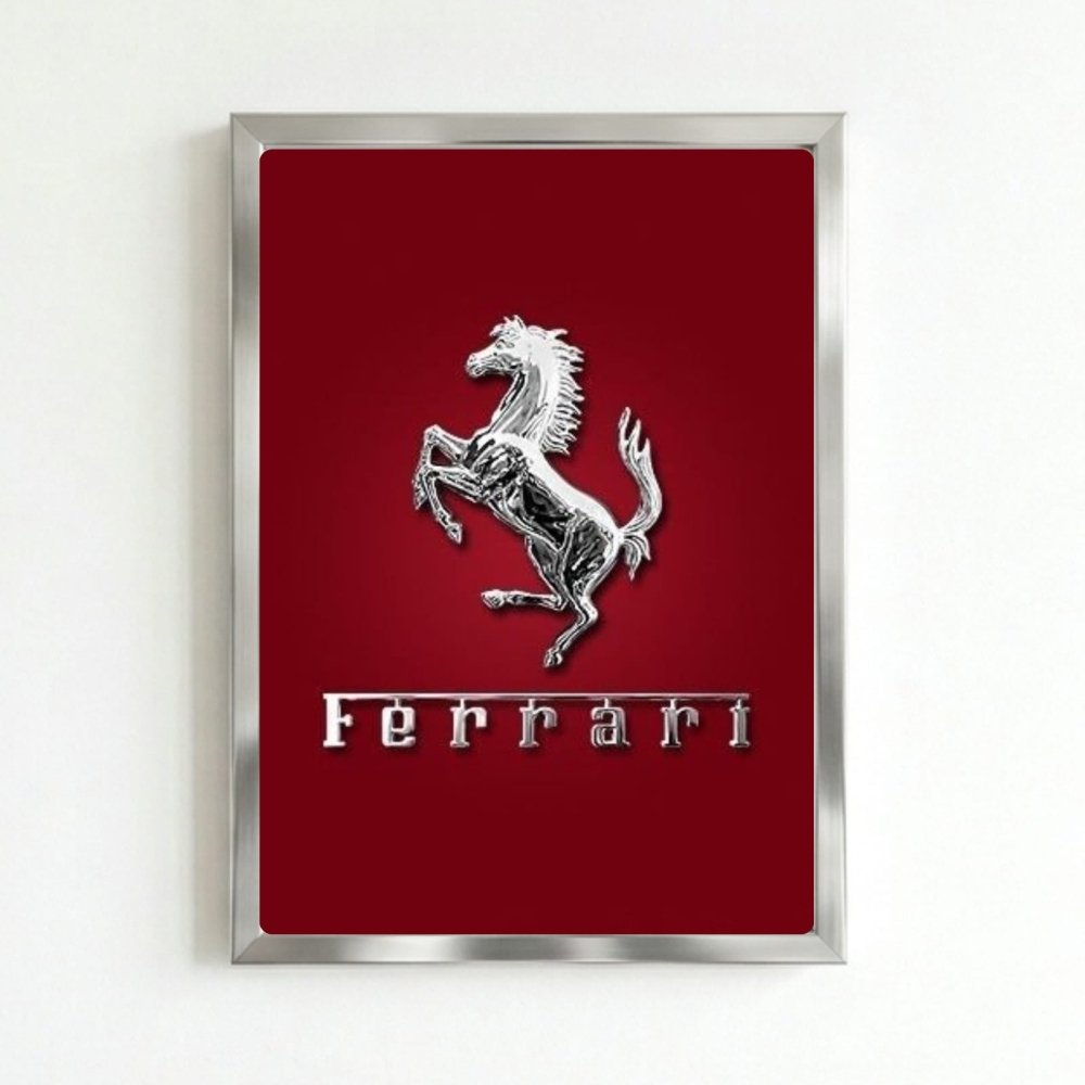 Ferrari logo - Vibes DistrictFerrari logo SilverVibes District