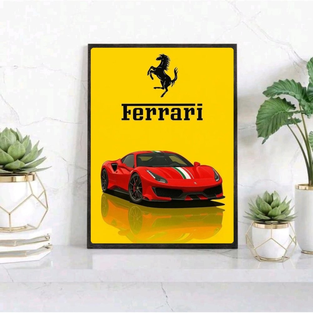 ferrari poster - Vibes Districtferrari poster GoldVibes District