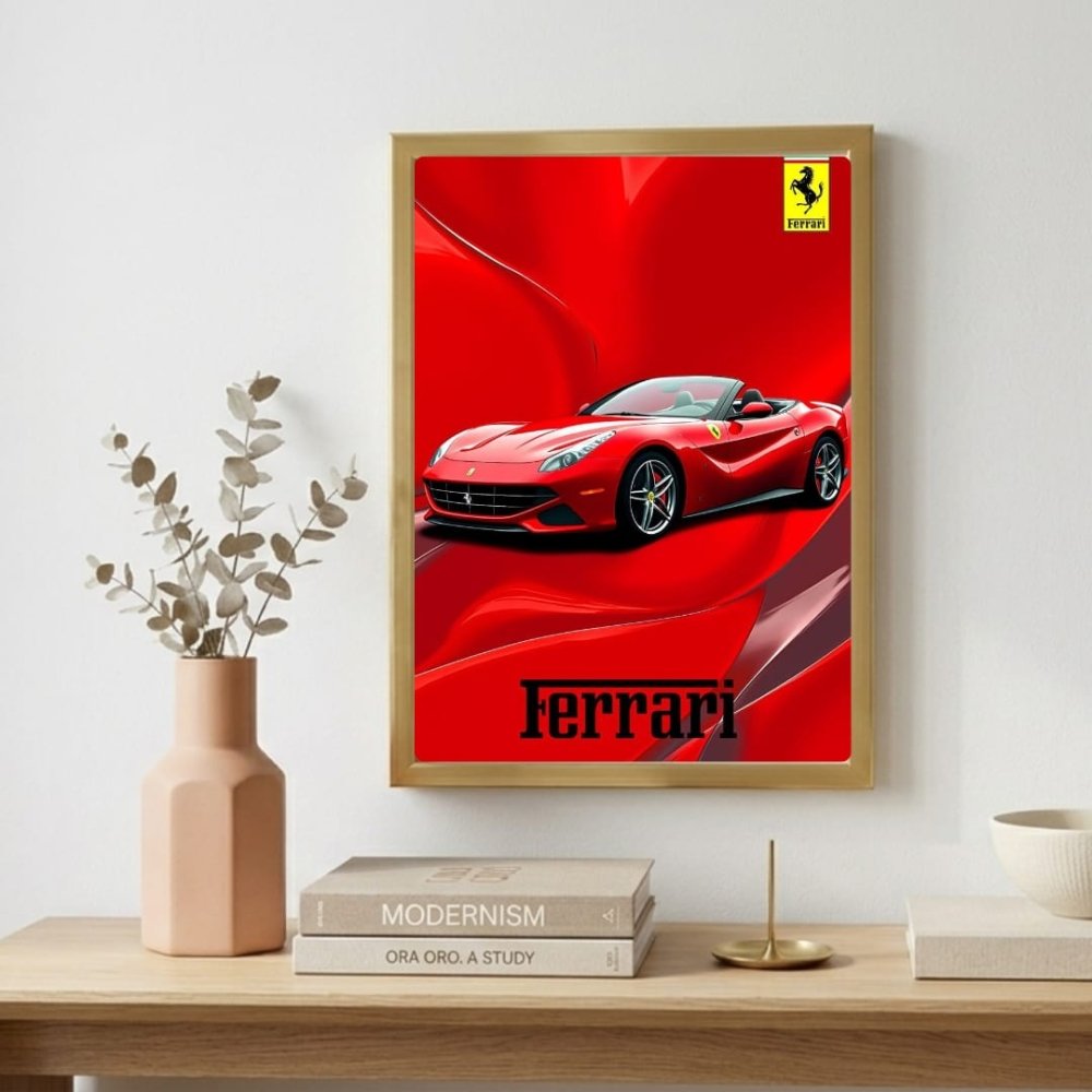 ferrari poster - Vibes Districtferrari poster GoldVibes District
