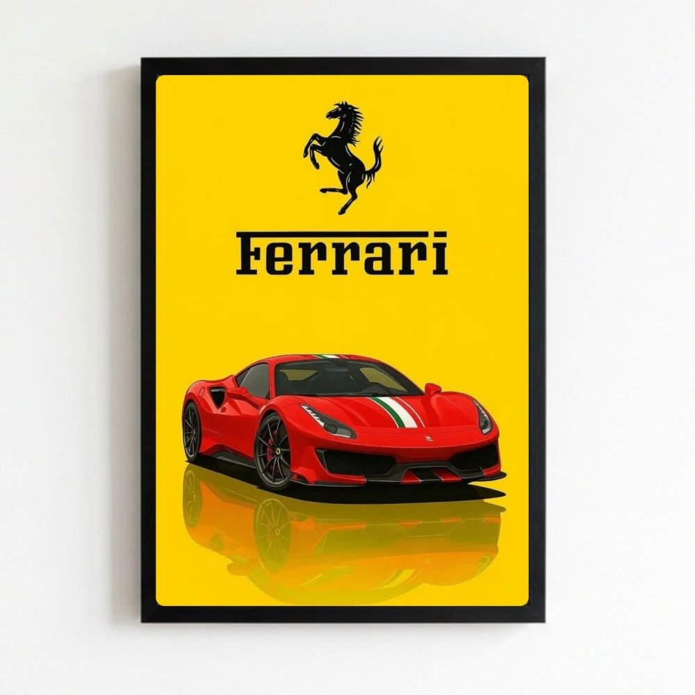 ferrari poster - Vibes Districtferrari poster NeroVibes District