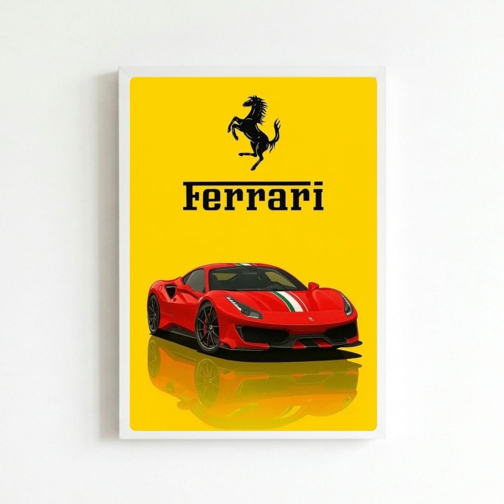 ferrari poster - Vibes Districtferrari poster BiancoVibes District