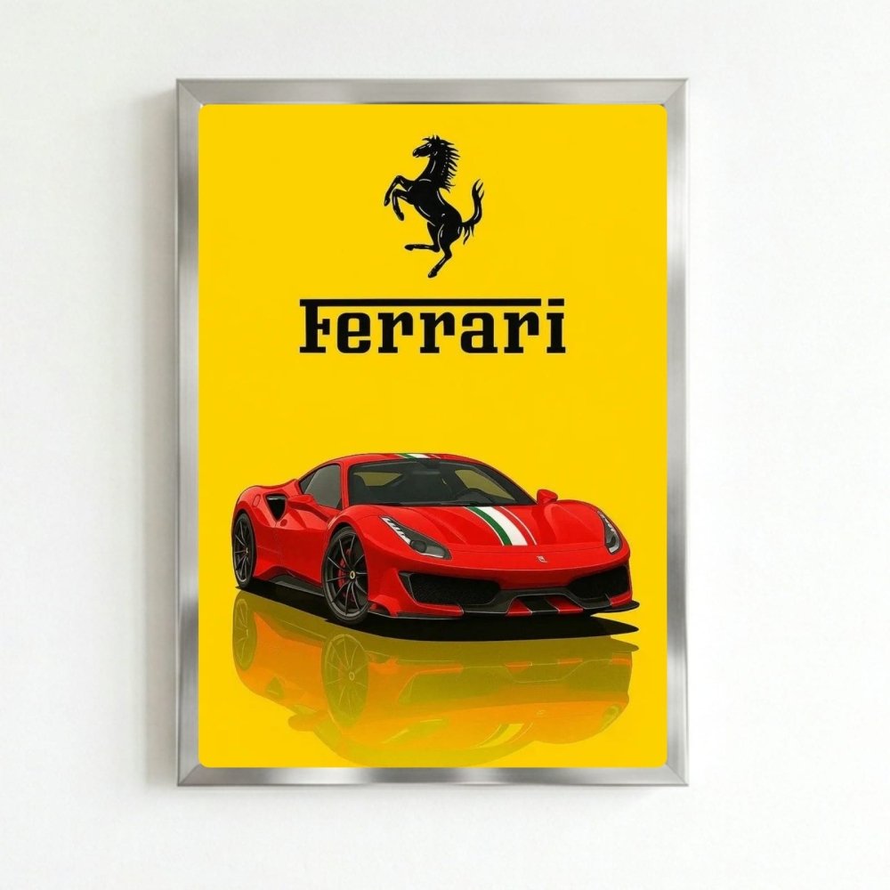 ferrari poster - Vibes Districtferrari poster SilverVibes District