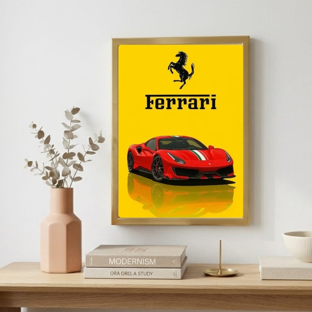 ferrari poster - Vibes Districtferrari poster GoldVibes District