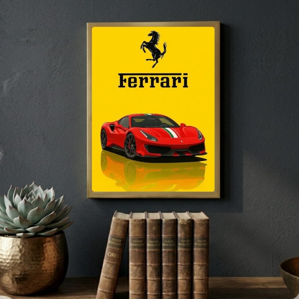 ferrari poster - Vibes Districtferrari poster GoldVibes District
