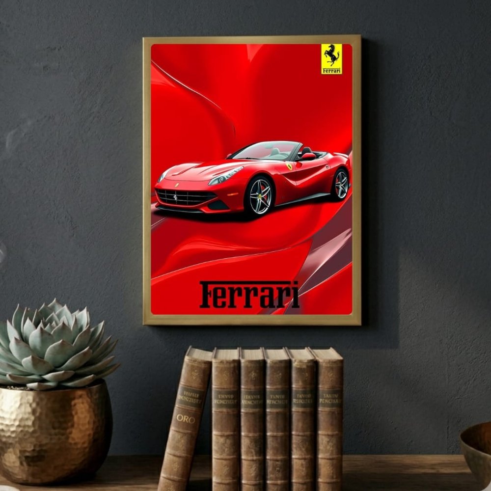 ferrari poster - Vibes Districtferrari poster GoldVibes District