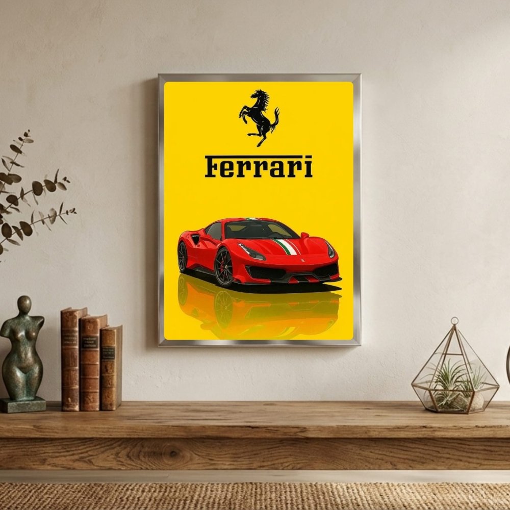 ferrari poster - Vibes Districtferrari poster GoldVibes District