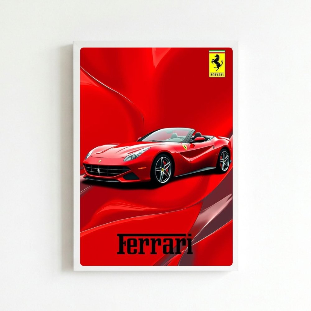 ferrari poster - Vibes Districtferrari poster BiancoVibes District