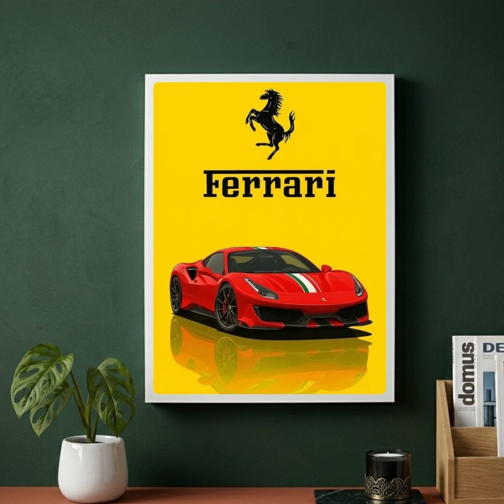 ferrari poster - Vibes Districtferrari poster GoldVibes District