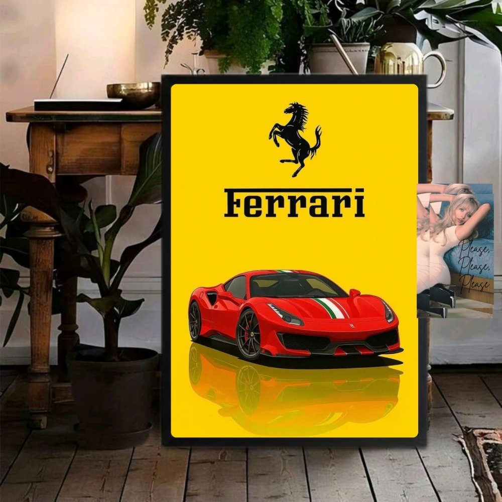 ferrari poster - Vibes Districtferrari poster GoldVibes District