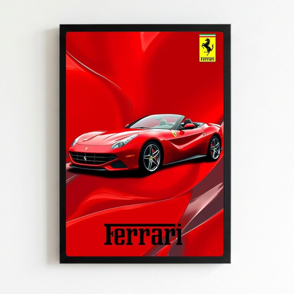 ferrari poster - Vibes Districtferrari poster NeroVibes District