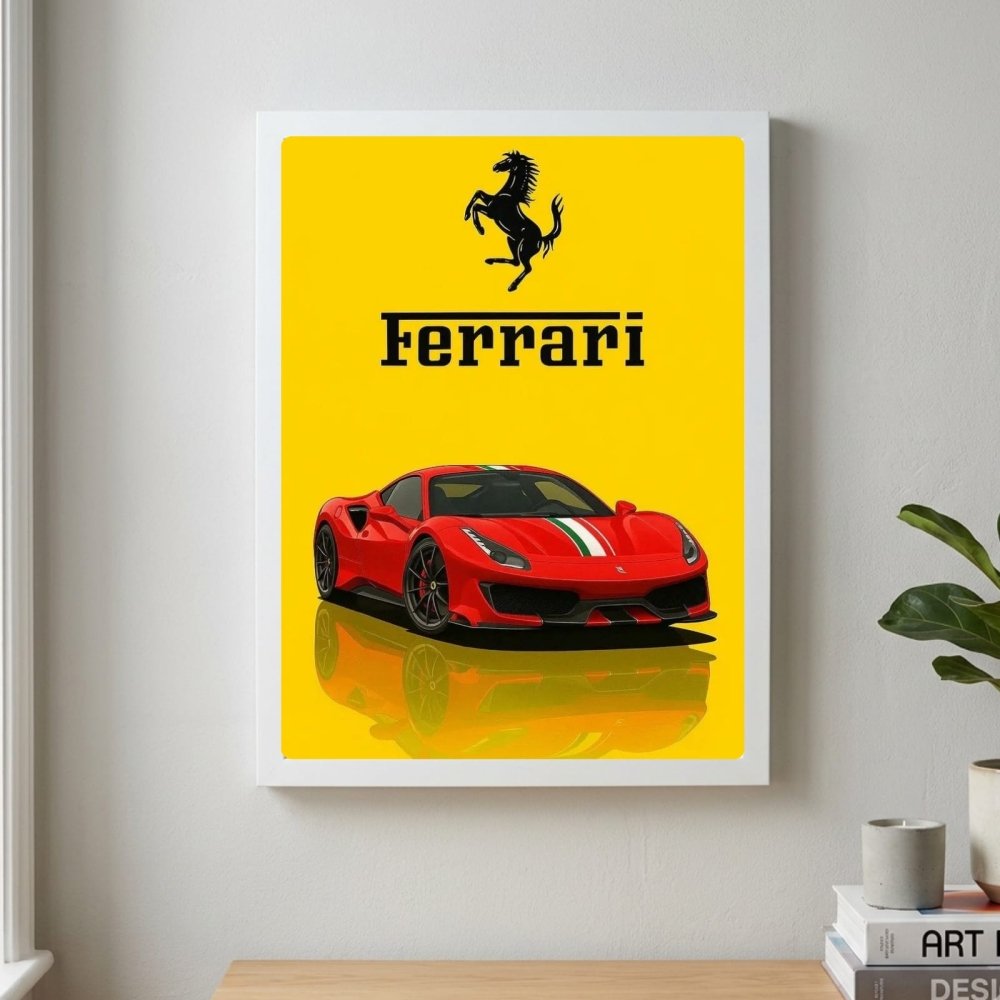 ferrari poster - Vibes Districtferrari poster GoldVibes District