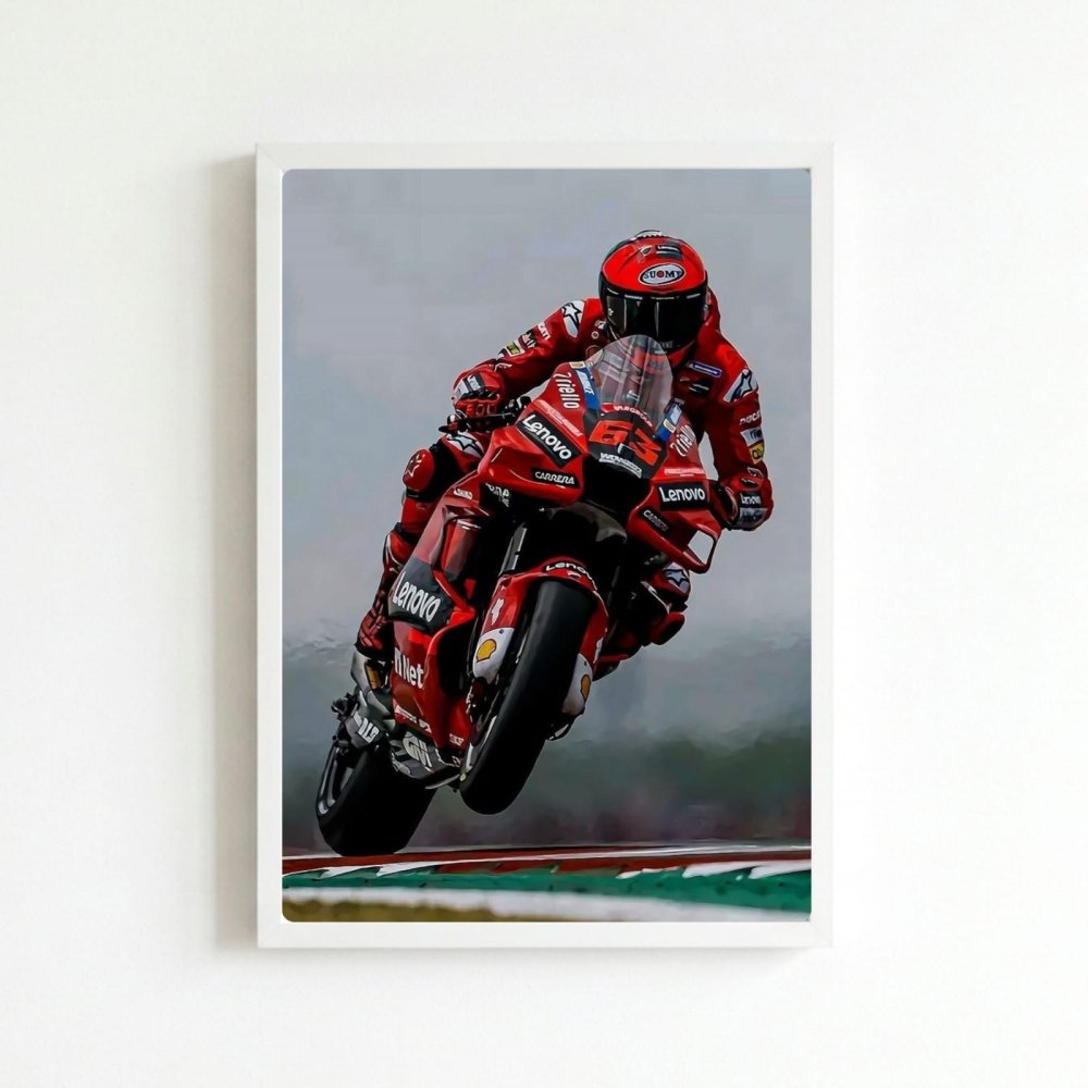 Francesco Bagnaia, moto gp - Vibes DistrictFrancesco Bagnaia, moto gp BiancoVibes District