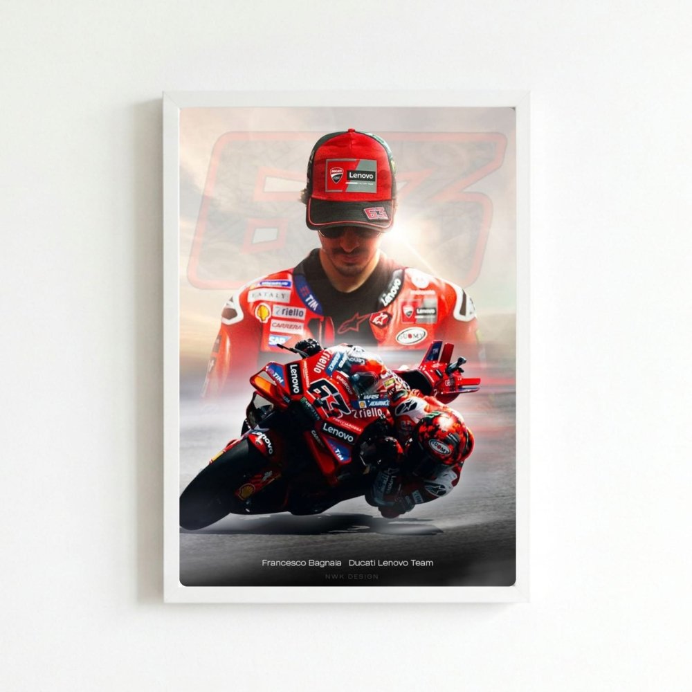 Francesco Bagnaia, moto gp - Vibes DistrictFrancesco Bagnaia, moto gp BiancoVibes District