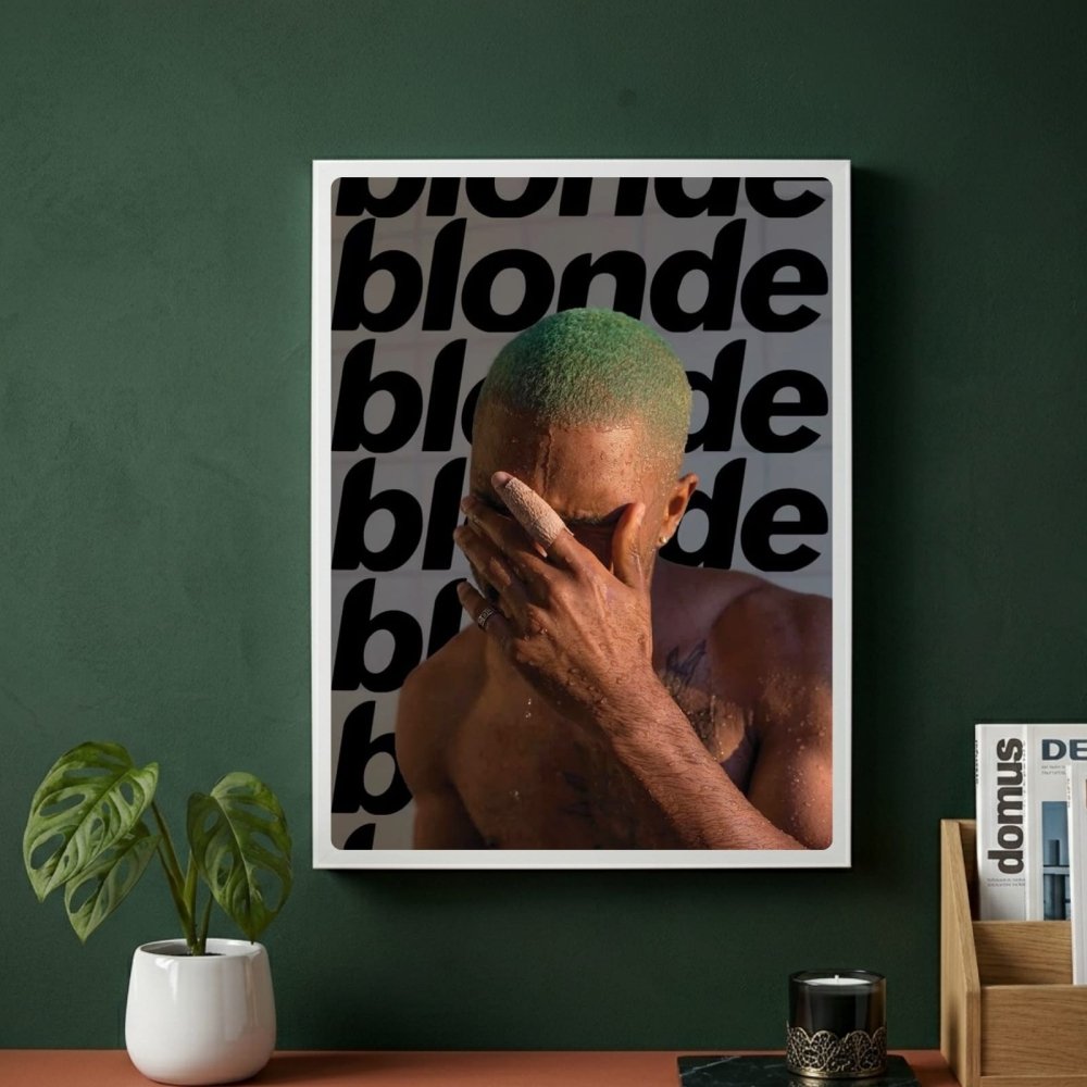 Frank Ocean - Blonde Poster with Frame - Vibes DistrictFrank Ocean - Blonde Poster with Frame SilverVibes District