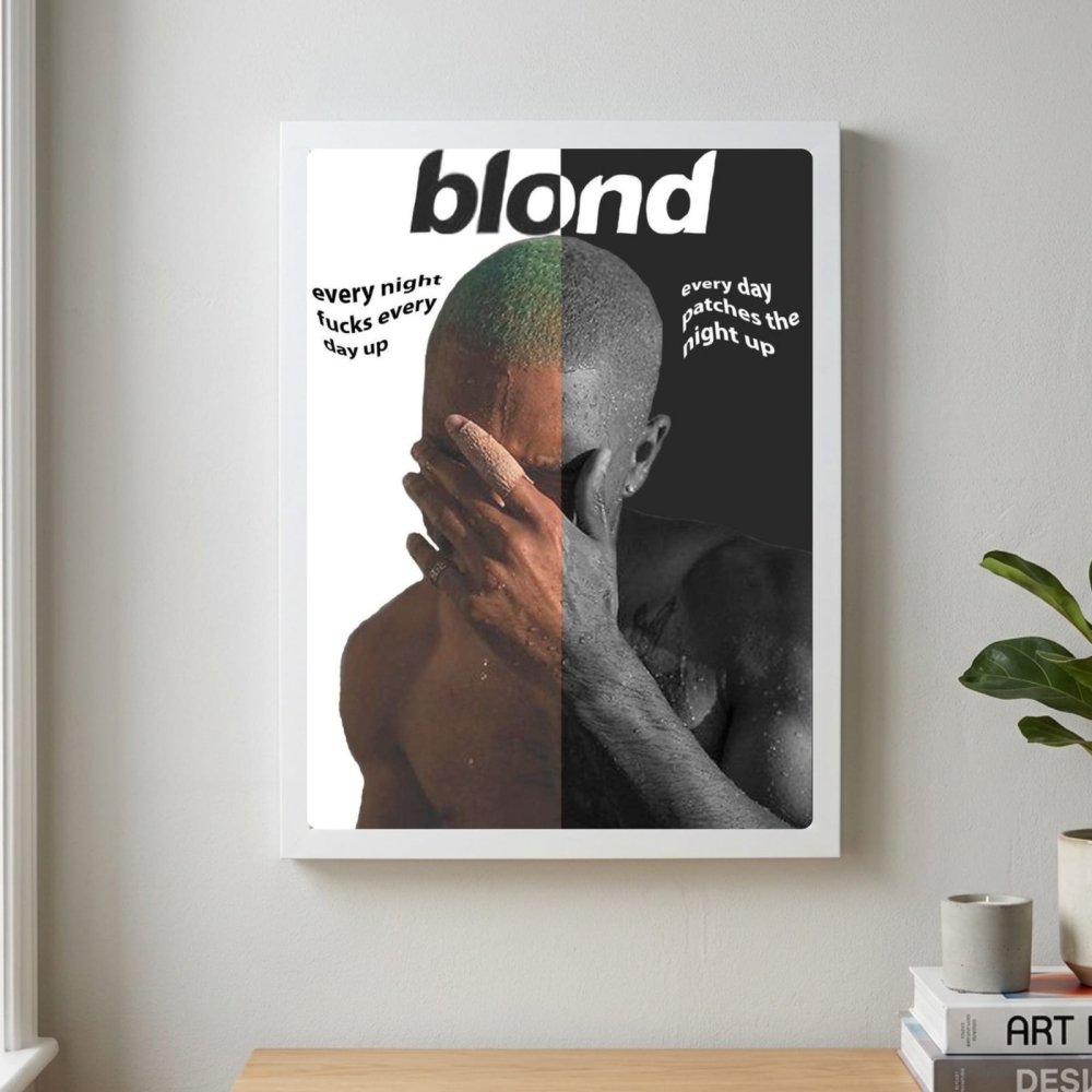 Frank Ocean - Blonde Poster with Frame - Vibes DistrictFrank Ocean - Blonde Poster with Frame GoldVibes District