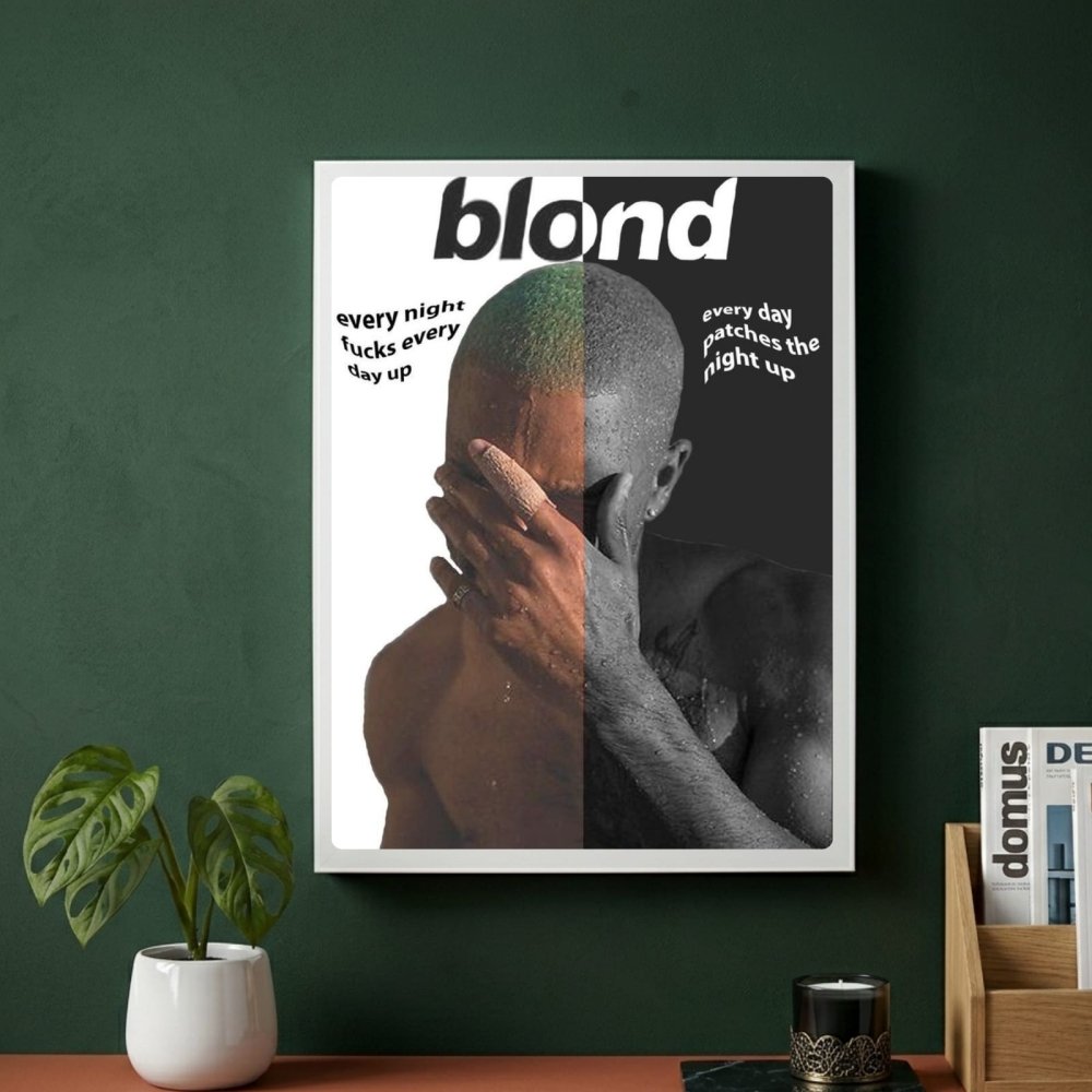 Frank Ocean - Blonde Poster with Frame - Vibes DistrictFrank Ocean - Blonde Poster with Frame GoldVibes District