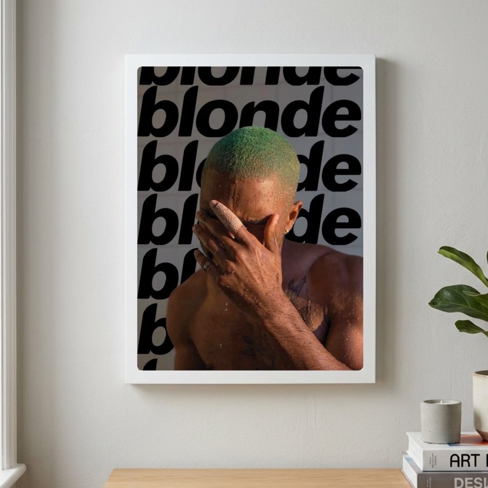 Frank Ocean - Blonde Poster with Frame - Vibes DistrictFrank Ocean - Blonde Poster with Frame SilverVibes District