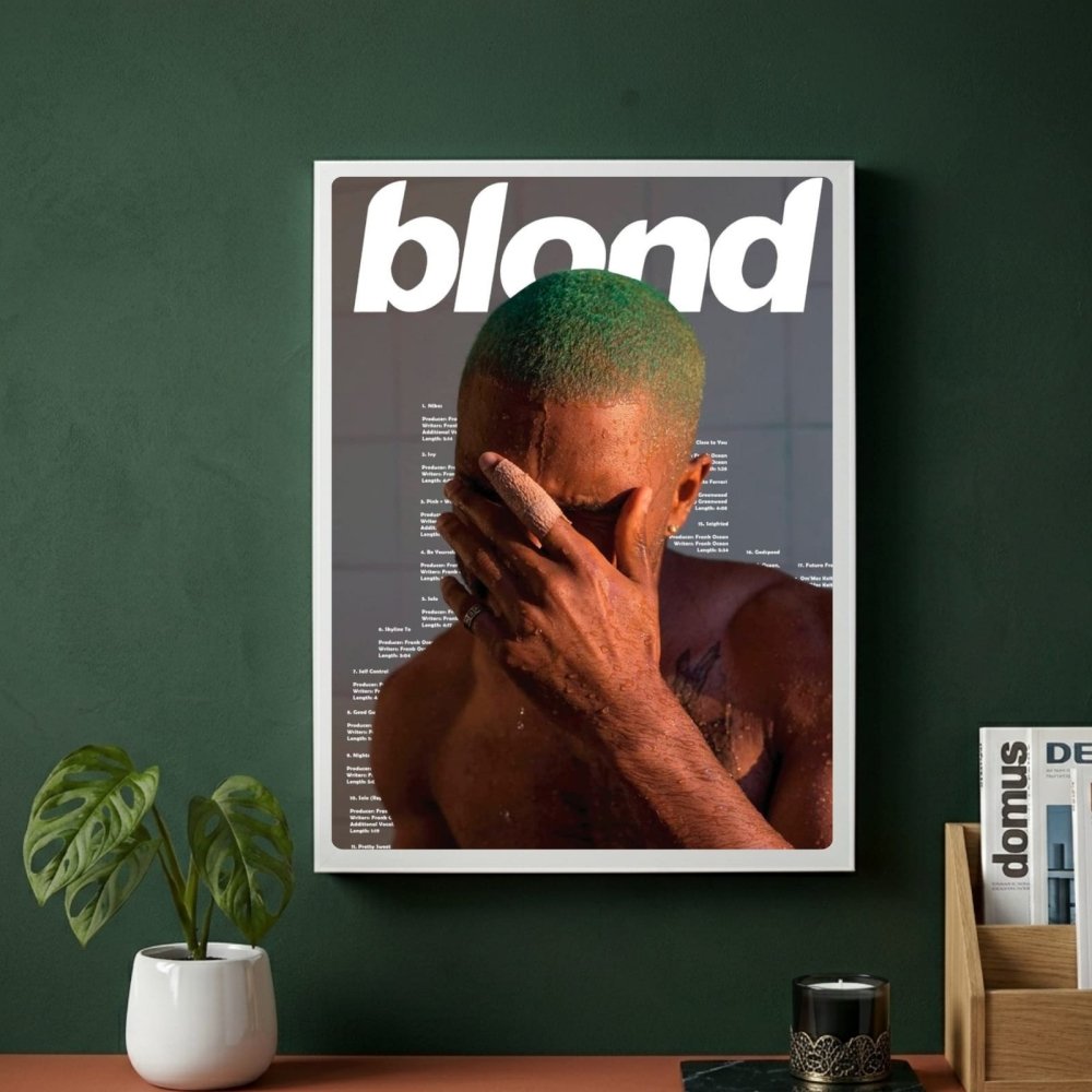 Frank Ocean - Blonde Poster with Frame - Vibes DistrictFrank Ocean - Blonde Poster with Frame GoldVibes District